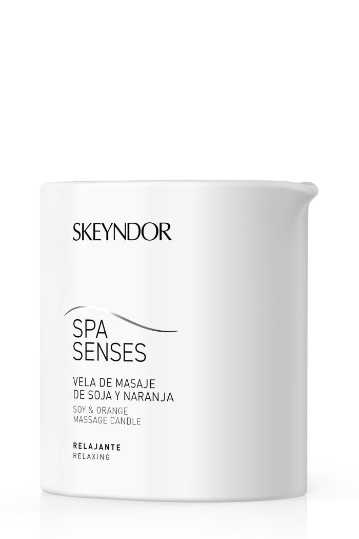 Skeyndor Soy & Orange Massage Oil Candle body care - with sweet orange essential oil